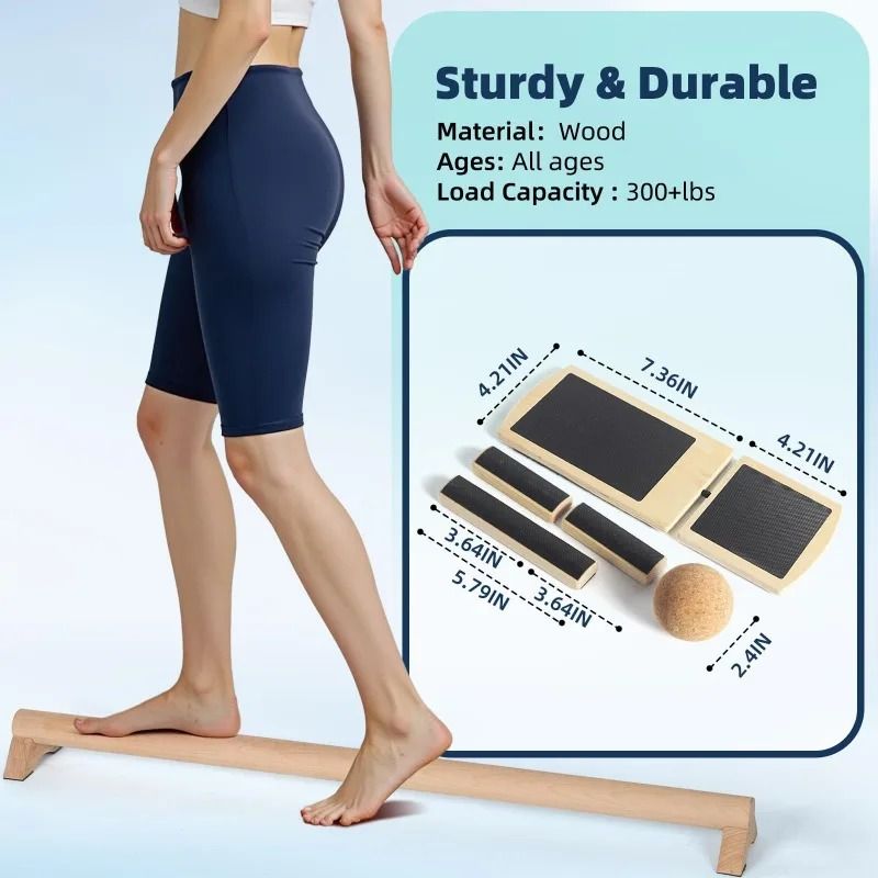 Wooden Single Leg Balance and Ankle Strengthener