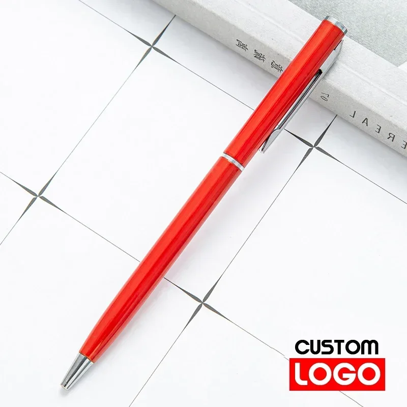 Metal Ballpoint Pens Rose Gold, Custom Logo, Engraved Name, Advertising Lettering, School Office Supplies