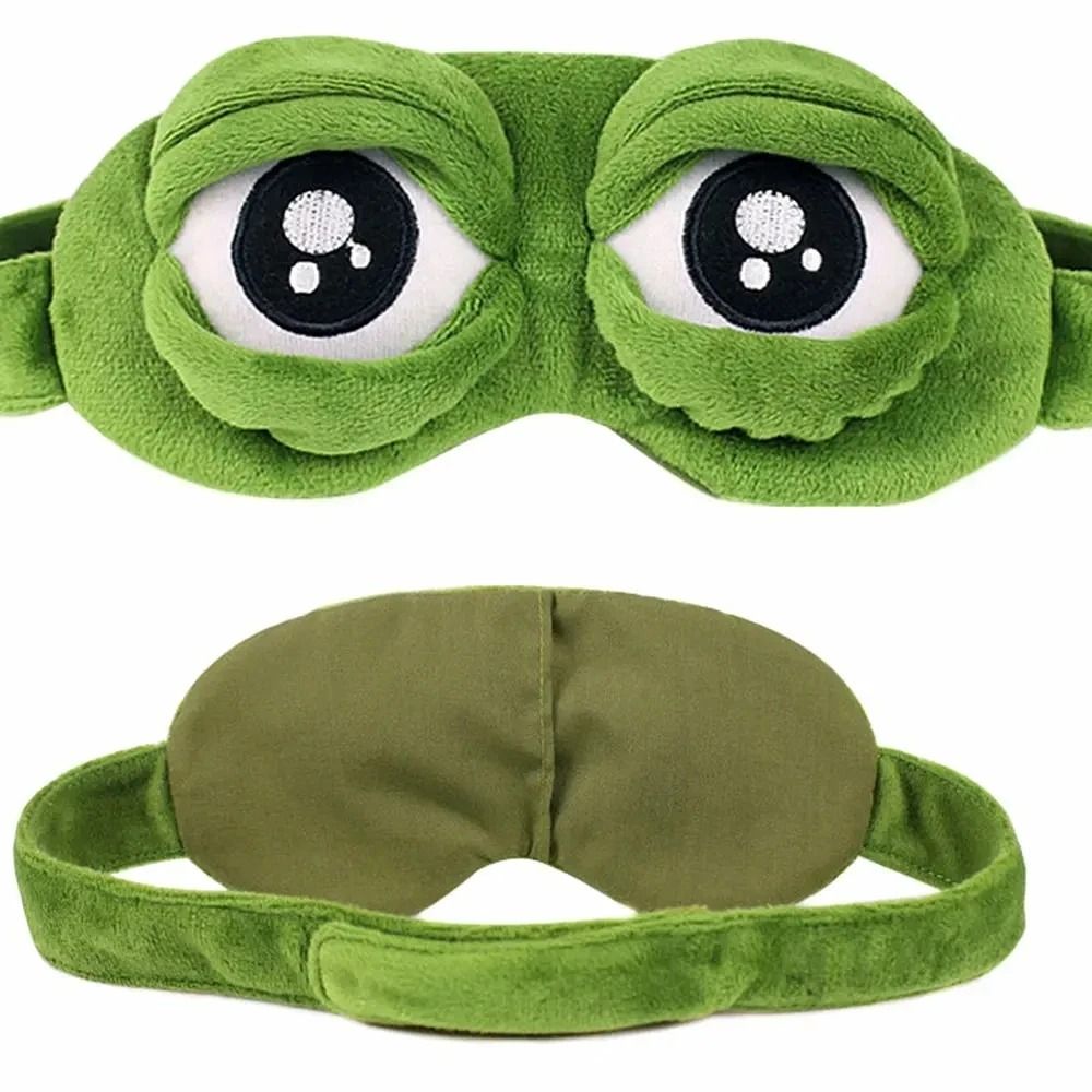 Hirigin Unisex Creative 3D Cartoon Frog Sleep Eye Mask