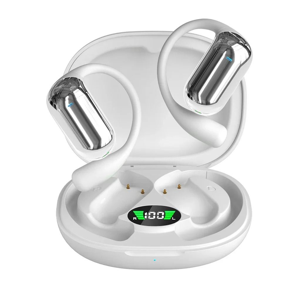 AI Translation Earbuds with Bluetooth 5.3, Open Ear Design, and ENC Noise Cancellation