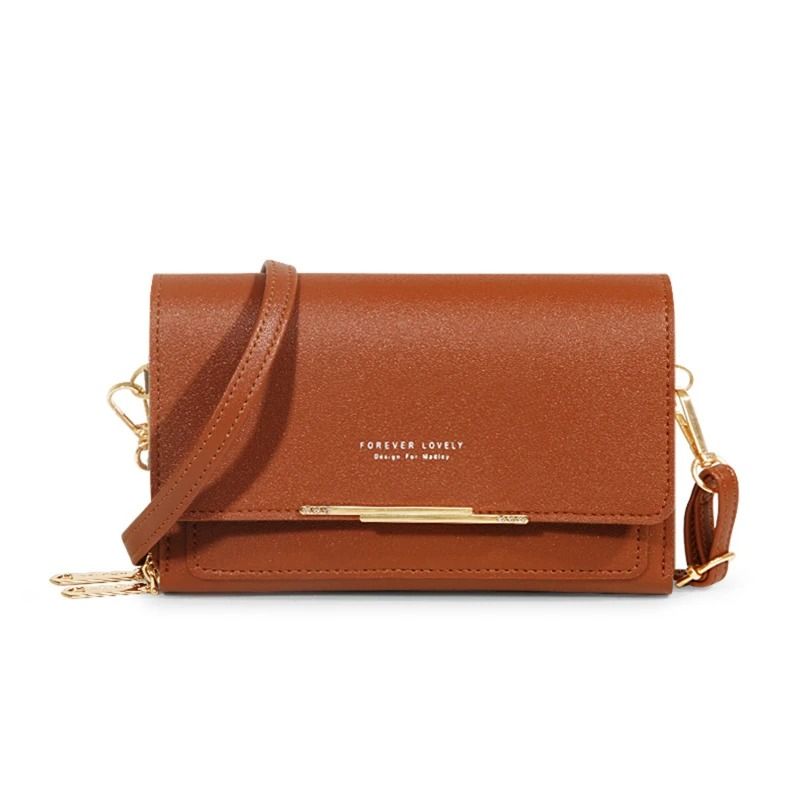 Womens Large Capacity Wallet Shoulder Bag with Phone Holder