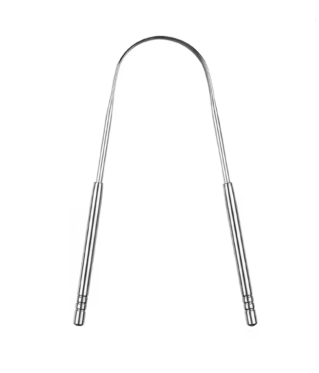 PureSteel Metal Tongue Scraper Cleaner Set