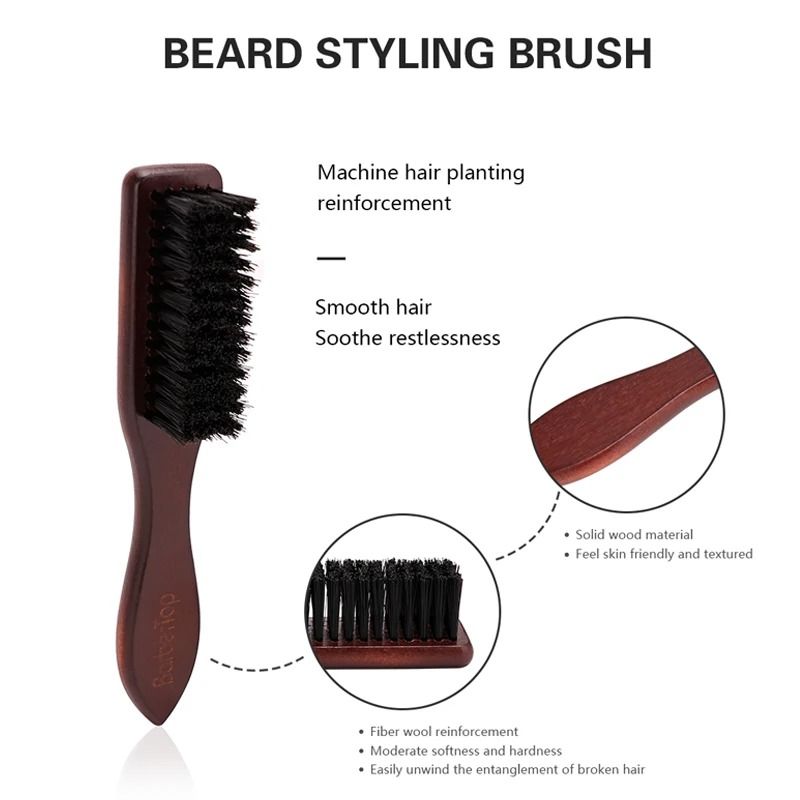 Wooden Beard & Neck Brush | Artisan Barber Grooming Tool