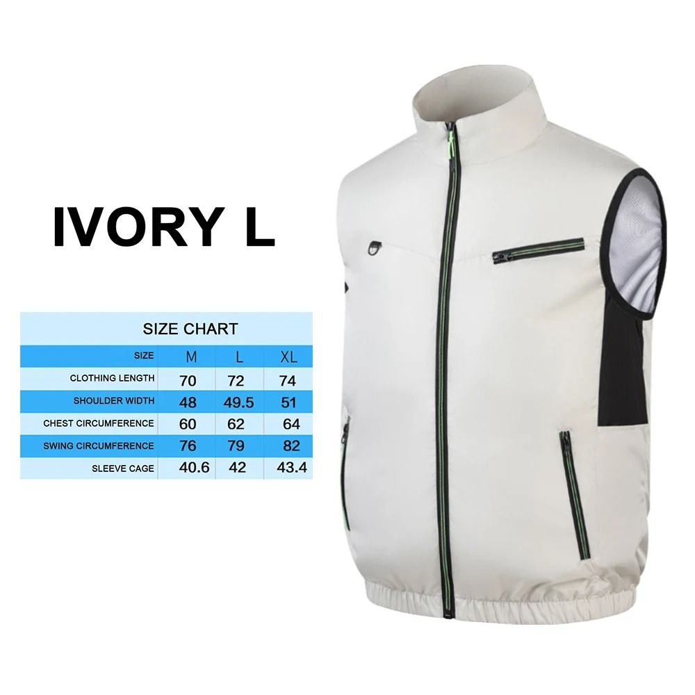 Cooling Fan Vest Summer Heat Resistant Air Conditioning Vest