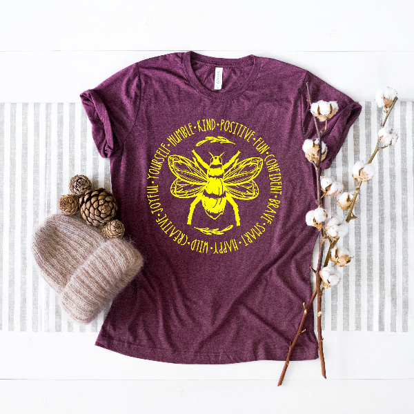 Be Kind Be Yourself Positive Motivation Shirt Inspirational Quote Tee Gift Shirt