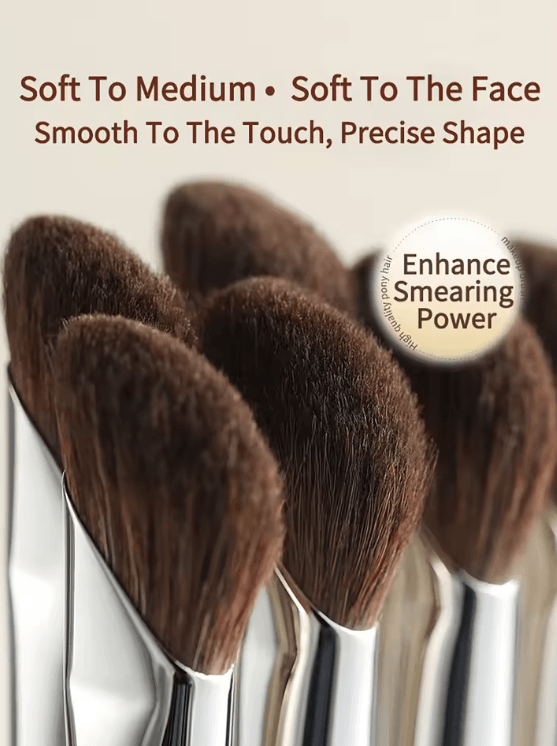 Dual Color Sickle Shaped Nose Contour Brush Set for Precise Shading and Seamless Blending
