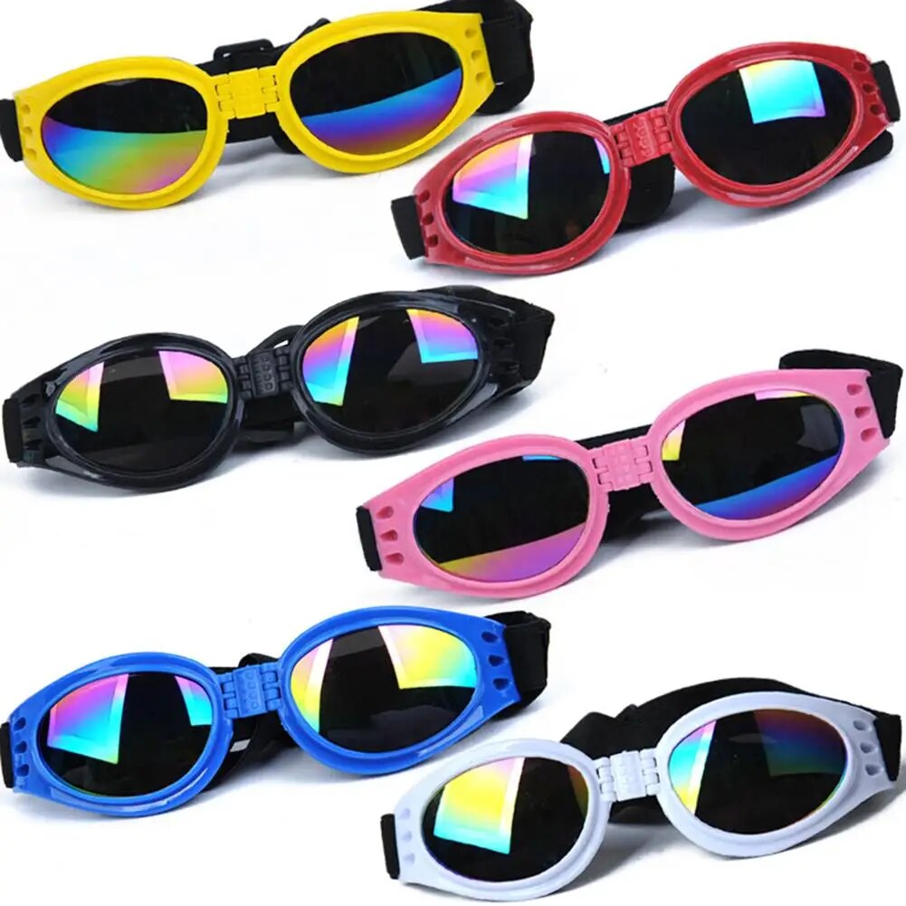 Foldable Dog Sunglasses: Summer Windproof UV Goggles