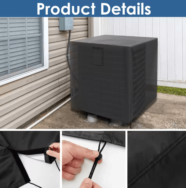 Waterproof Outdoor Air Conditioner Cover Square Vertical AC Protector