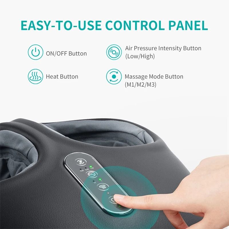 Shiatsu Foot Massager with Soothing Heat and Air Compression