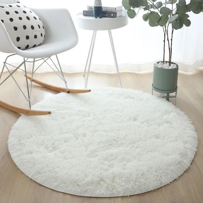 Ultra-Soft Fluffy Round Plush Rug