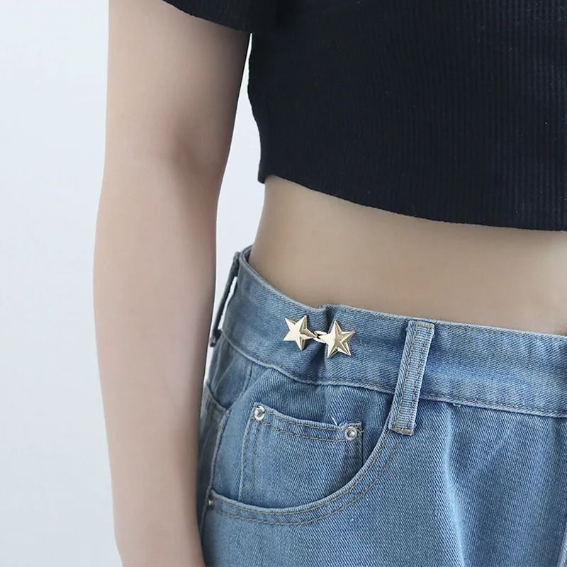 Adjustable Jeans Button Clips Waist Tightener Snap Button Buckle