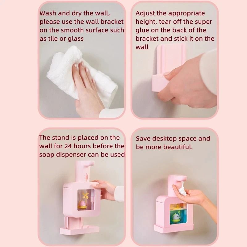 Professional 13.5 oz Automatic Cute Pet Soap Dispenser