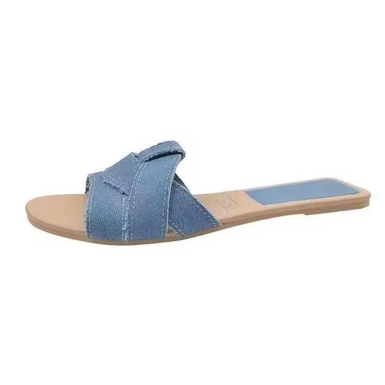 Women Flat Fish Mouth Sandals Casual Sexy Beach Slippers