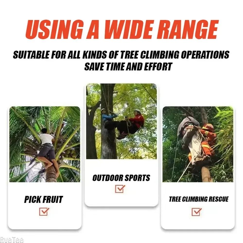 Tree Climbing Spikes with Optional Hook Attachment