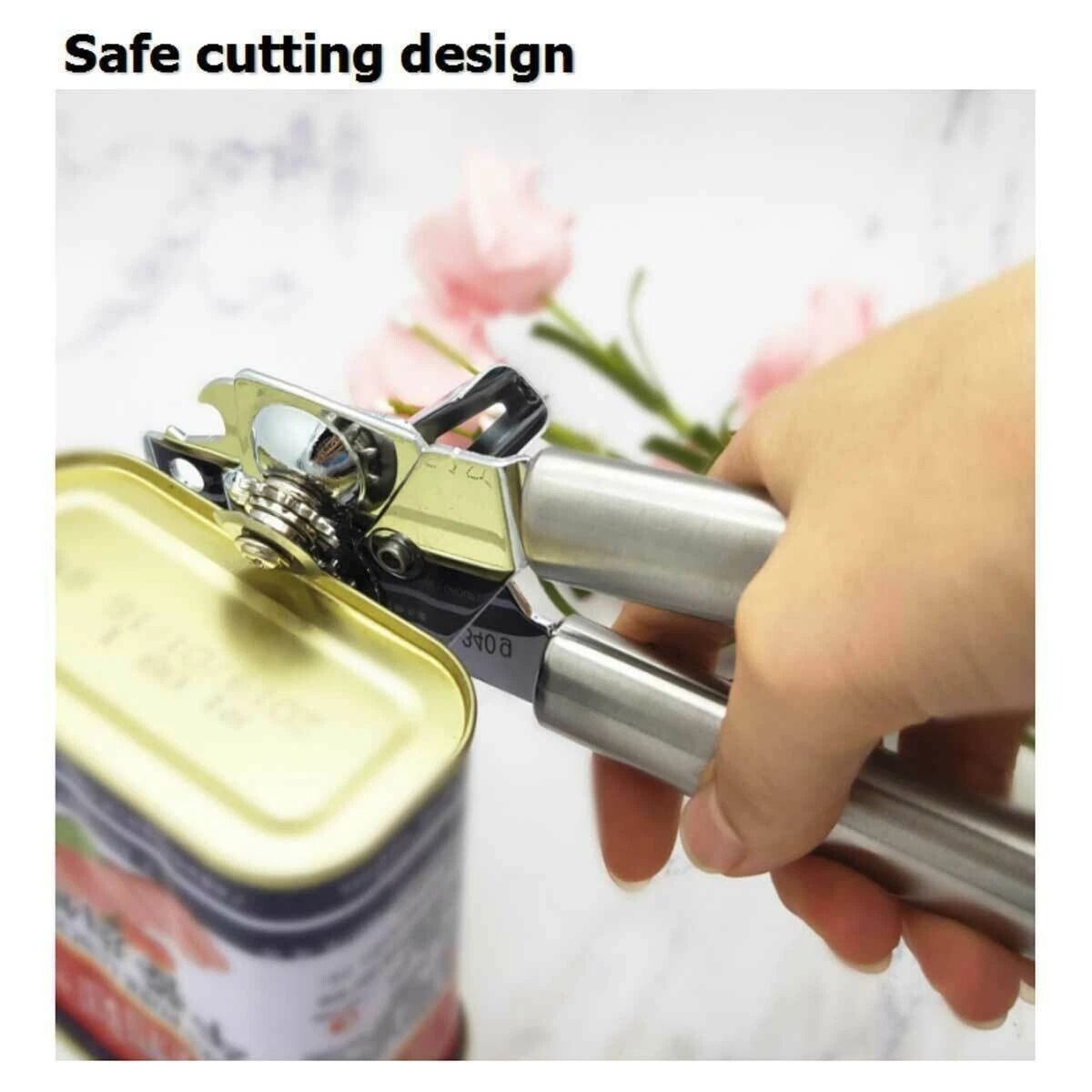Stainless Steel Heavy Duty CAN OPENER, Strong Blades, Professional Chef Tool NEW