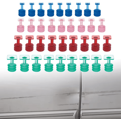 Car Dent Glue Pulling Tabs Set 10PCS Paintless Dent Repair Puller Tabs 7 to 12.9mm