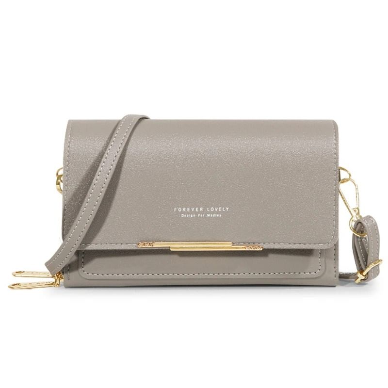 Womens Large Capacity Wallet Shoulder Bag with Phone Holder