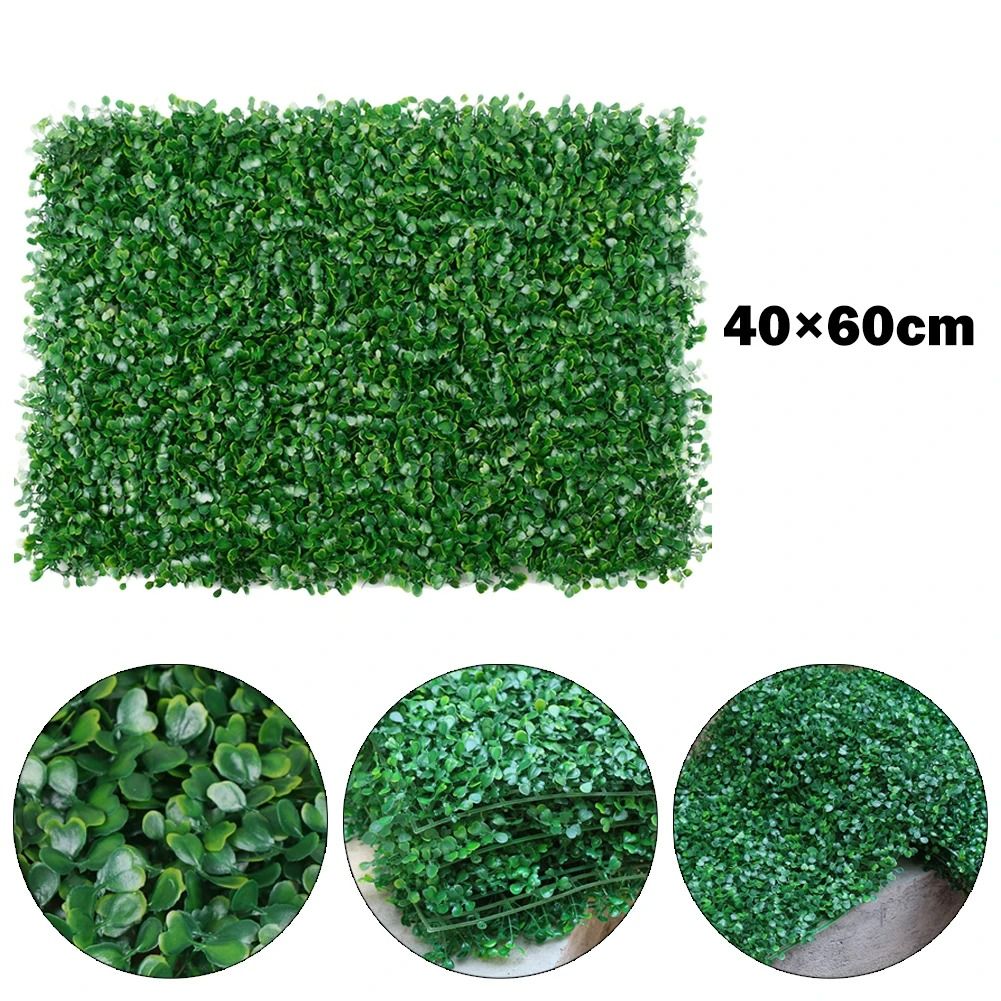 Premium Artificial Plant Wall Panel | 40x60cm Foliage Hedge & Simulated Lawn