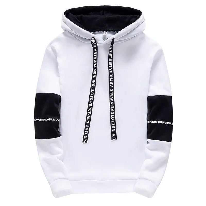 Mens Casual Letter Print Hoodie and Jogger Set