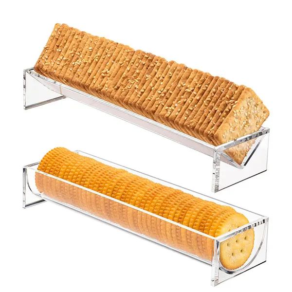 Clear Acrylic Cracker Tray – Rectangular Cracker Holder & Elegant Serving Display