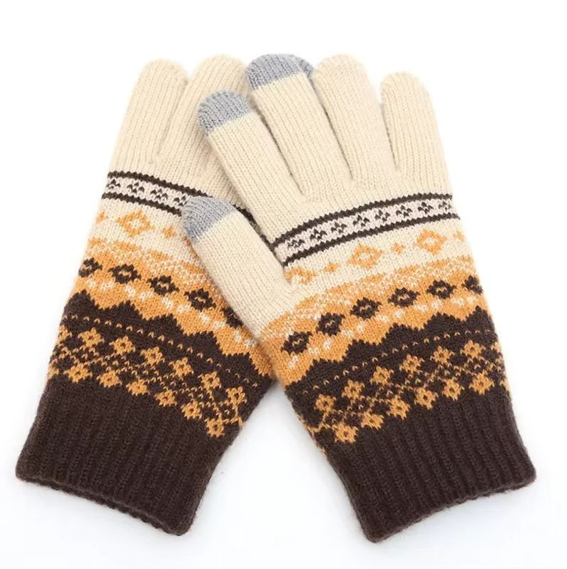 CozyTouch Winter Touch Screen Gloves – Unisex Warm Knit Full-Finger Mittens