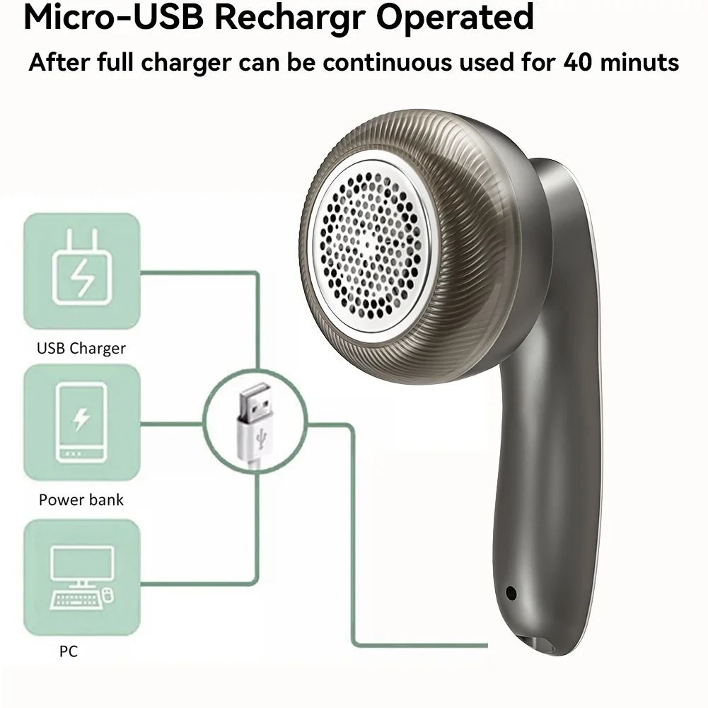 Digital Display Fabric Shaver – Professional Rechargeable Lint & Pill Remover