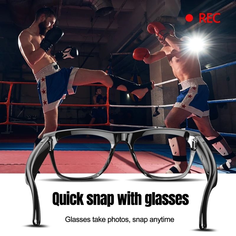 4K AI Smart Camera Glasses Bluetooth Translation Waterproof Sunglasses