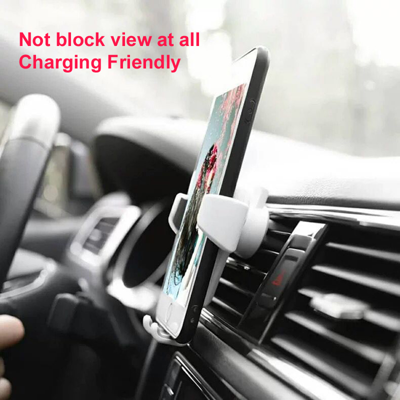 Mobile Phone Holder, Car Air Vent Clip Mount, Smartphone GPS Stand, Compatible With iPhone Xiaomi Samsung