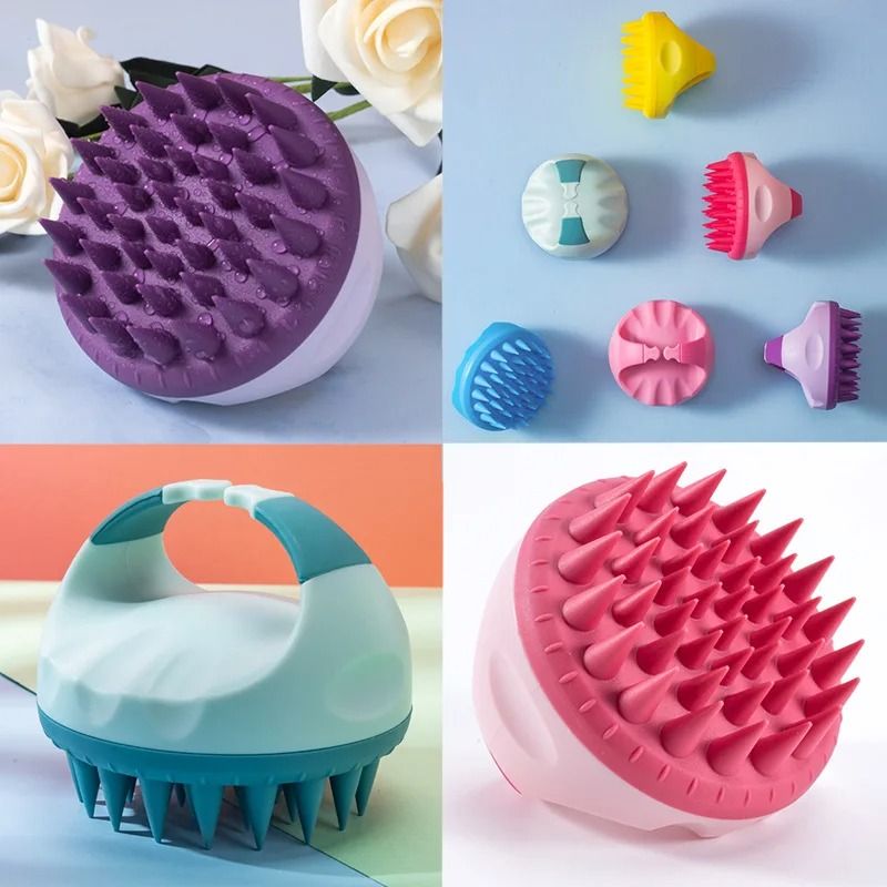 Handheld Silicone Scalp Massage and Shampoo Brush