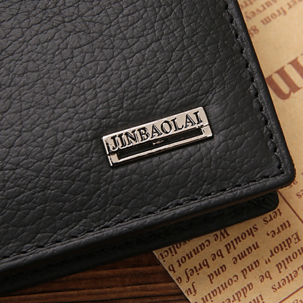 Classic Genuine Leather Mens Wallet with Coin Pocket and Card Holder