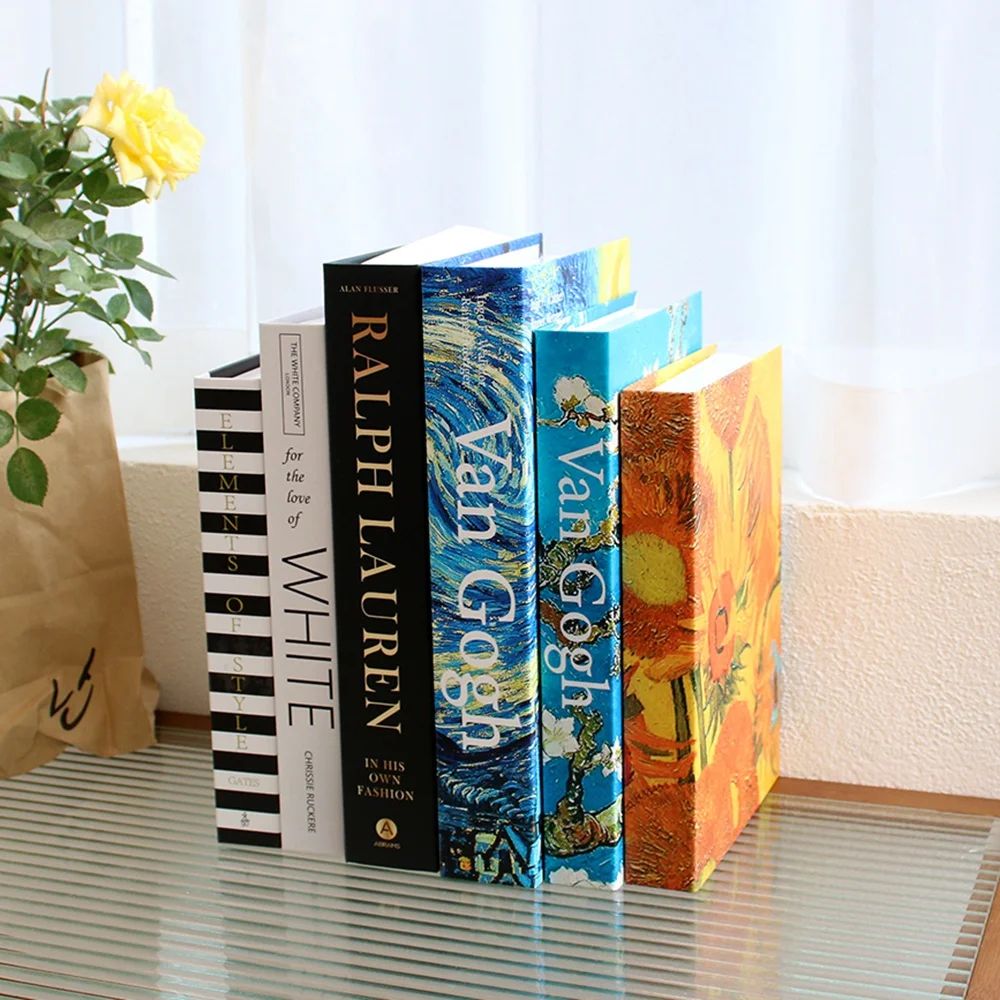 EverStyle Decorative Fake Books Set Luxury Coffee Table Book Decor