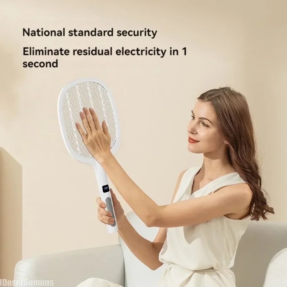 Electric Fly Swatter Insect Killer with Automatic Mode and Charging Base