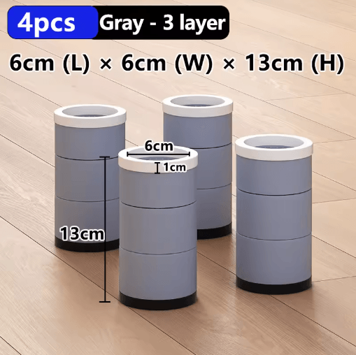 Universal Furniture Foot Pads Moisture Proof Shock Absorbing Leg Riser Base for Tables and Cabinets