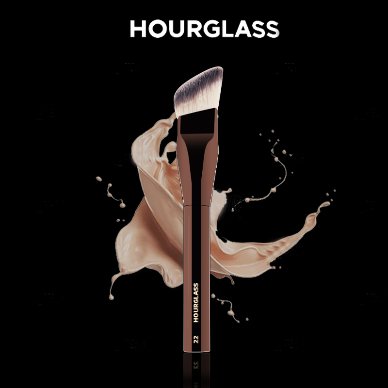 Angled Liquid Foundation Brushes Foundation Cream Brush Blush Base Make Up Tool for Even Coverage, Natural Glow