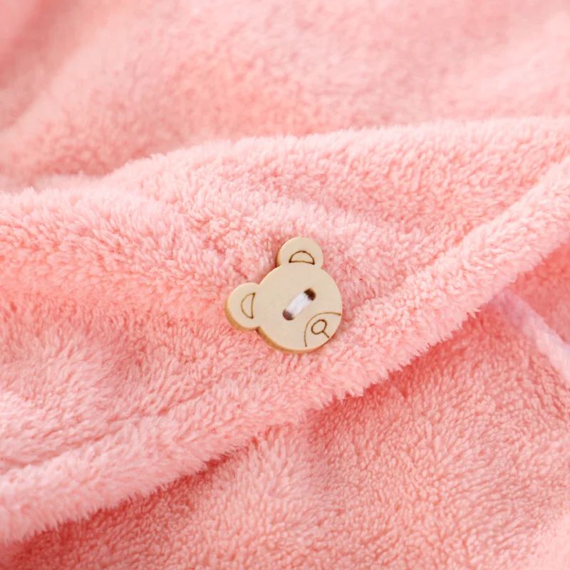 Coral Velvet Hair Drying Turban Towel – Super Absorbent Quick-Dry Hair Wrap