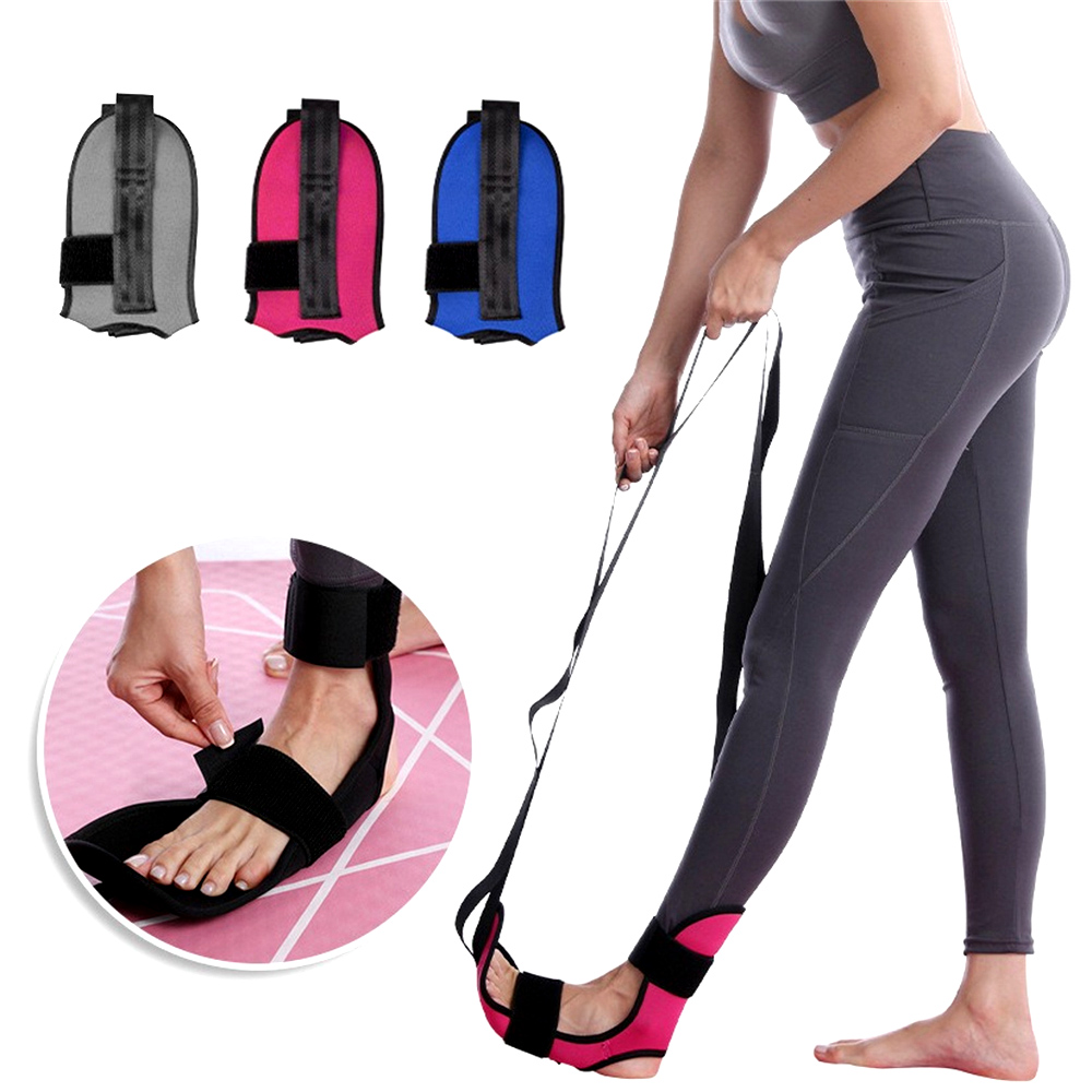 Segmented Yoga Stretch Strap for Flexibility and Ankle Rehabilitation Band for Physical Therapy and Home Fitness