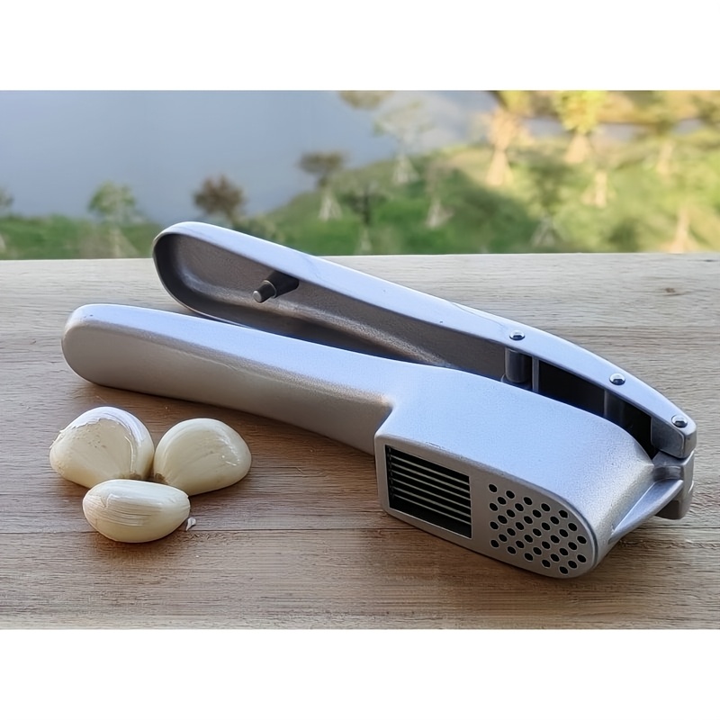Garlic Press and Slicer Aluminum Garlic Mincer Tool