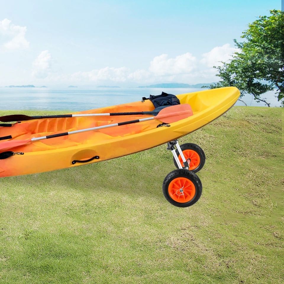 Adjustable Cart with Solid Tires for Canoe & Boat Carrier