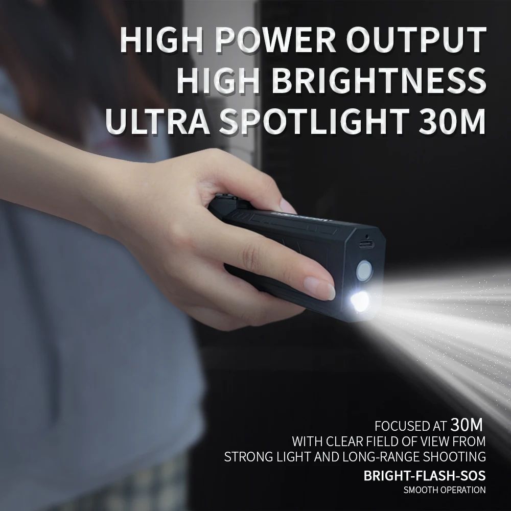 Portable Turbo Jet Fan with LED Light