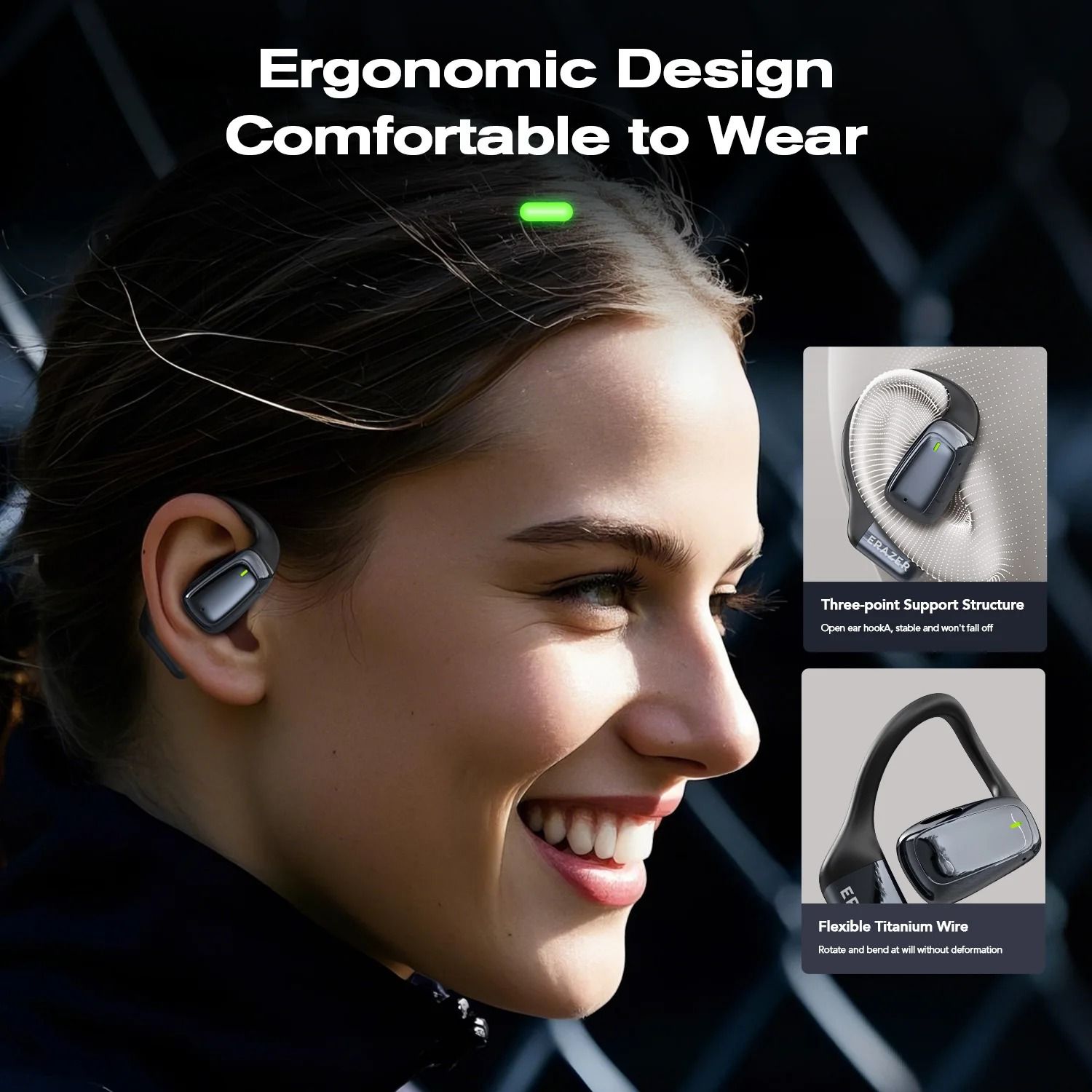Bluetooth 5.4 Wireless Translation Earphones with LED Display