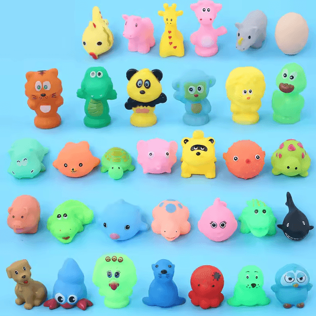 Cute Animal Floating Squeeze Bath Toy Set for Fun & Playful Bath Time