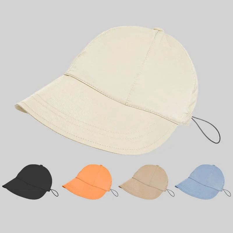 Womens Foldable Wide Brim Sun Hat Adjustable Summer Beach Bucket Cap