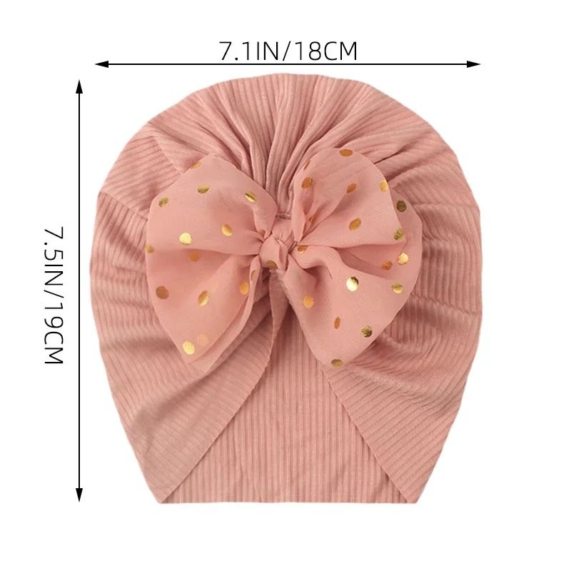 Lovely Shiny Bowknot Baby Hat