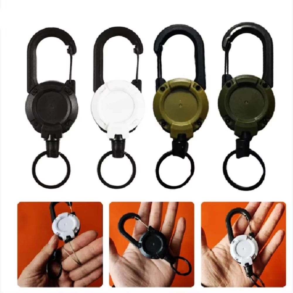 Tactical U Shaped Carabiner Keychain Clip – Backpack Spring Buckle for Outdoor Gear