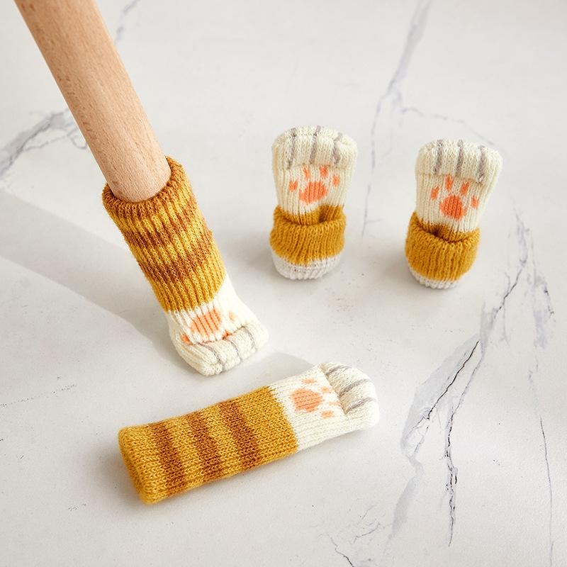 Cat Paw Chair Leg Covers Anti Scratch Furniture Leg Protectors Floor Protection Socks
