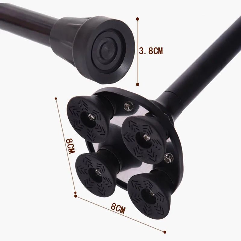 Retractable Non-Slip Aluminum Walking Cane with LED Light