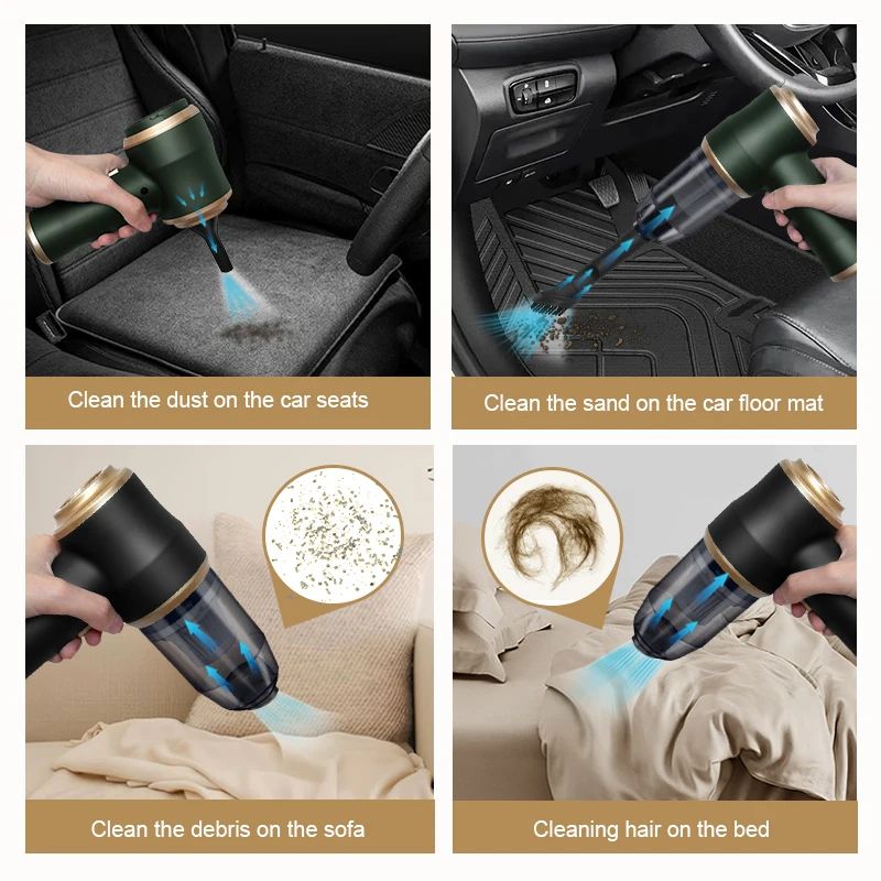 TurboClean 2-in-1 Portable Car Vacuum Cleaner & Blower