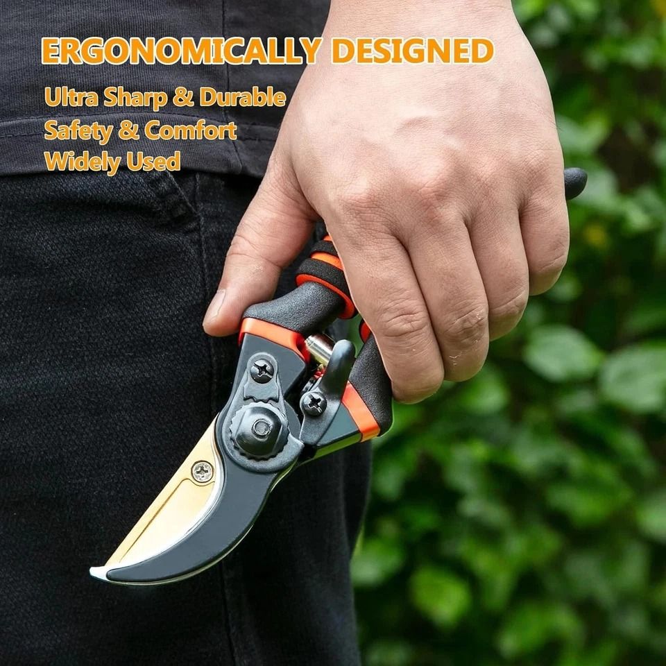 Steel Pruning Shears Heavy Duty Garden Branch Trimmer