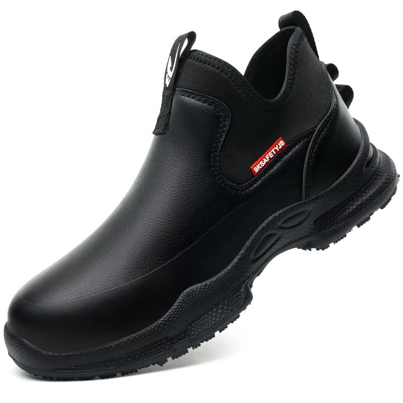 Non Slip Waterproof Work Shoes for Men Lightweight Anti Skid Kitchen and Safety Sneakers