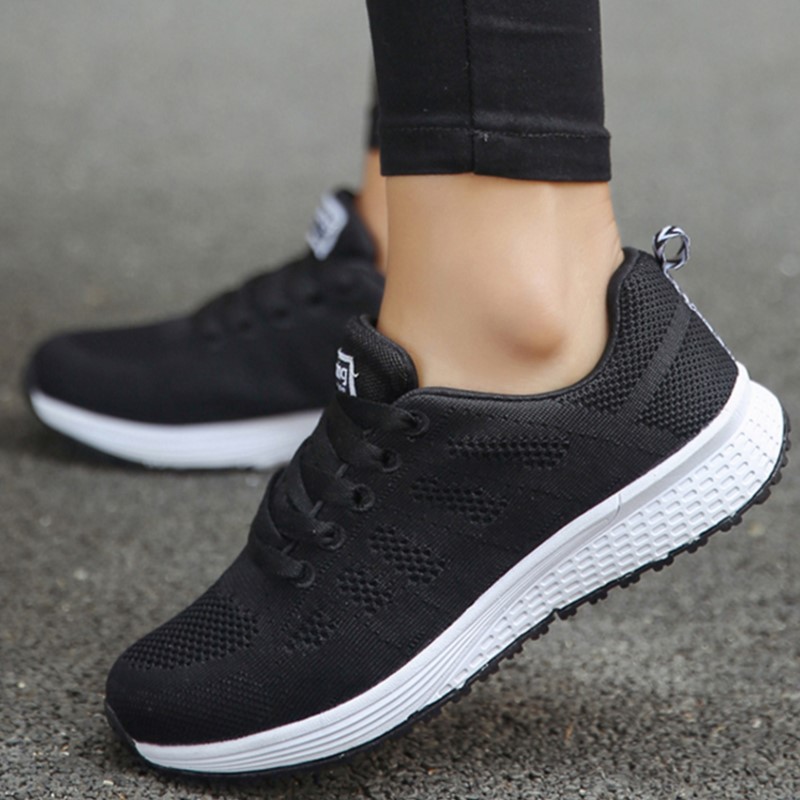 Breathable Women's Sneaker Fashion, Lace Up Vulcanized Shoes, Tenis Feminino Sneakers